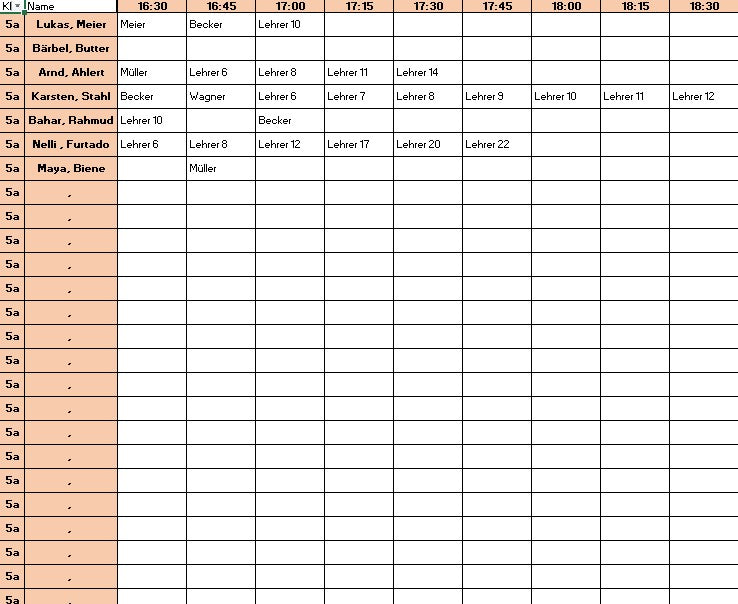 Lehreralltag - Elternsprechtag effizient planen